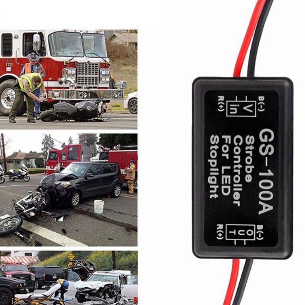 6-30V Automobile And Motorcycle Led Brake Stop Taillight Flash Module Control Box For Car High Installation Gap Light