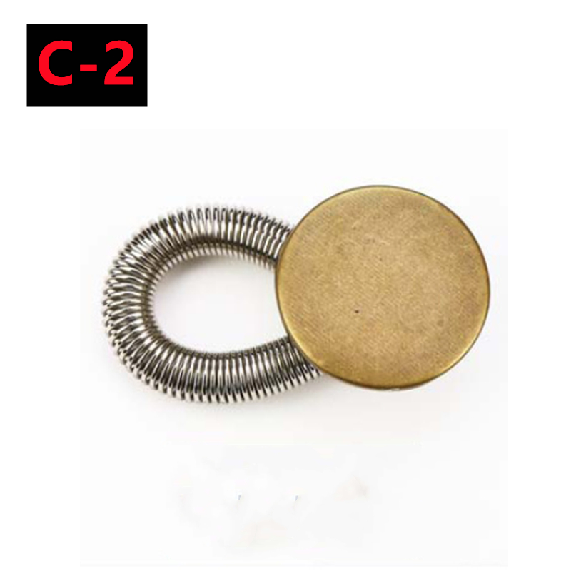 Extensor de botón de Metal para pantalones vaqueros, costura gratis, extensores de cintura retráctiles ajustables, expansor de cintura con botón, 10/5/1 ud.