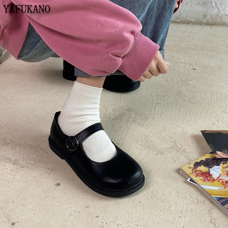 Lolita uniforme grande tête chaussures doux soeur JK petit cuir chaussures Style japonais mignon étudiant chaussures Mary Jane poupée chaussures
