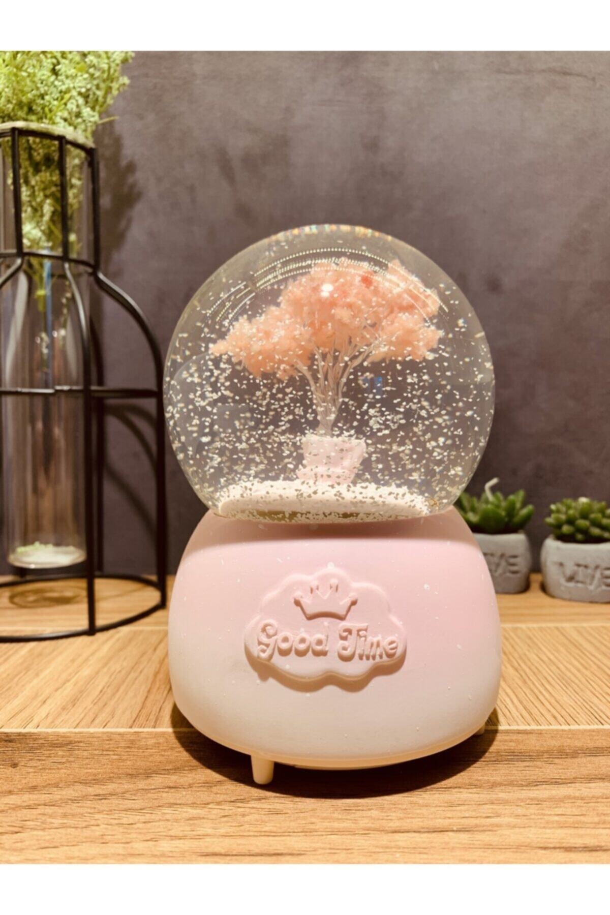 Oversized Snow Globe with Music Light Automatic Snow Blower Crystal Balls Magnetic Globes Items Home Office Decoration
