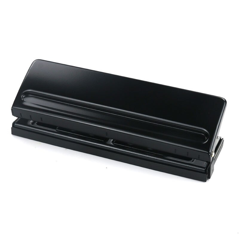 Metal Adjustable 6 Hole Punch Pink Craft Punch Paper Cutter DIY A4 A5 A6 Loose-Leaf Paper Scrapbooking Puncher Binding Supplies: black