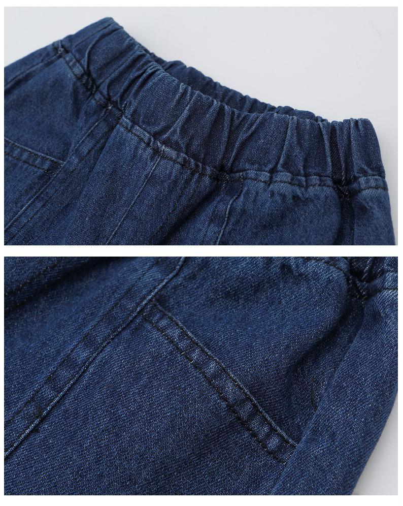 Pantalones vaqueros de pierna ancha para niños y adolescentes, Jeans holgados de cintura alta para primavera y otoño, coreana, 12, 13, 14 y 16 años, 2022