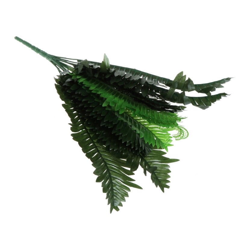 1 Bunch 18 Heads Artificial Silk Plants Cycas Palm Tree Garden Home Decoration D7WE