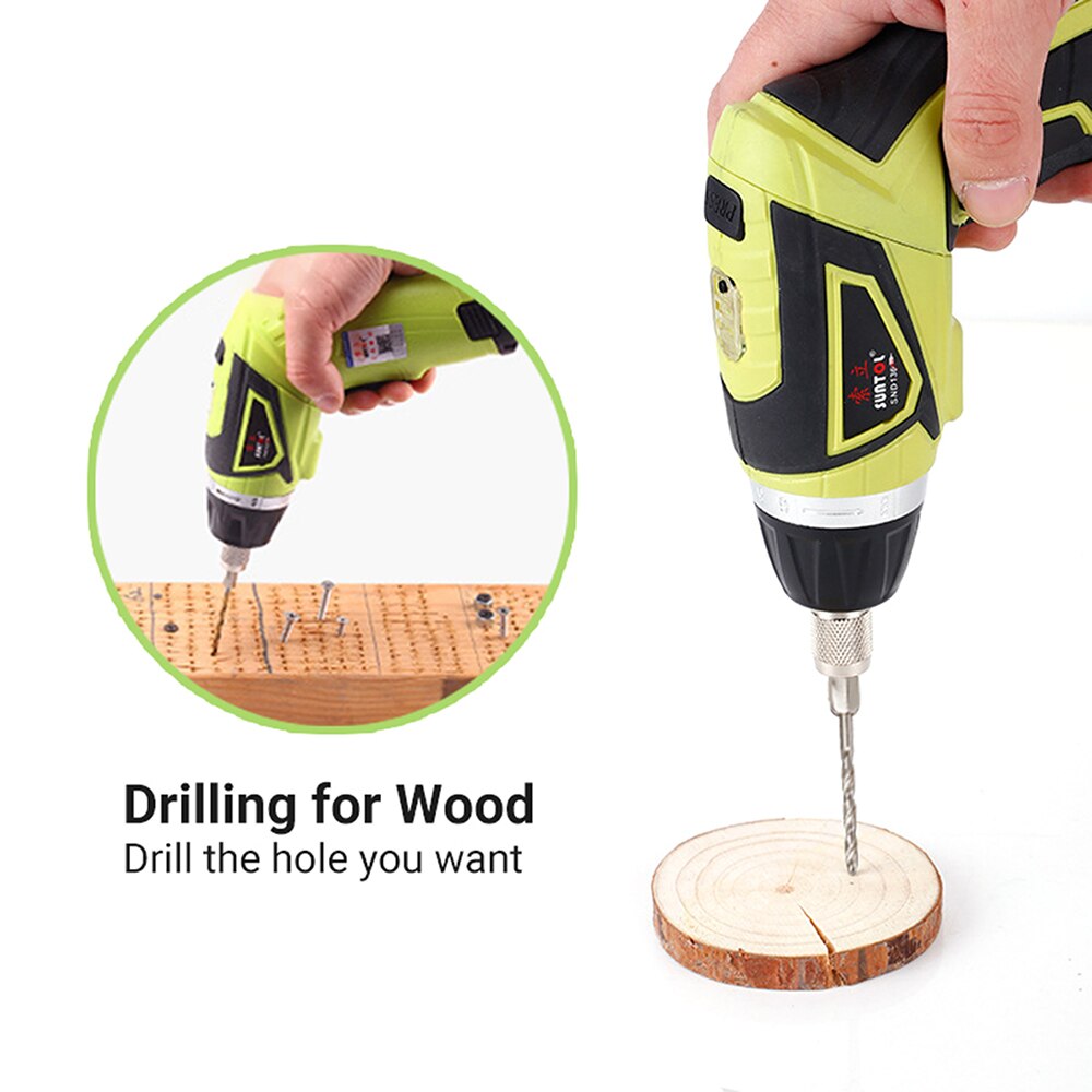 6.0N.m Cordless Electric Screwdriver Rechargeable 1500mAh Li-ion with 41 Accessories 7 Torque Setting 2 Position Handle