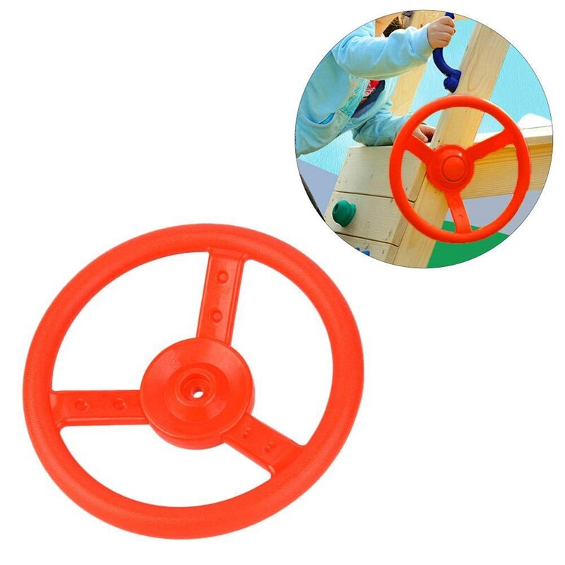 Plastic Steering Wheel Children's Game Small Steering Wheel perfect for Kids Children Climbing Frame Tree House Play House