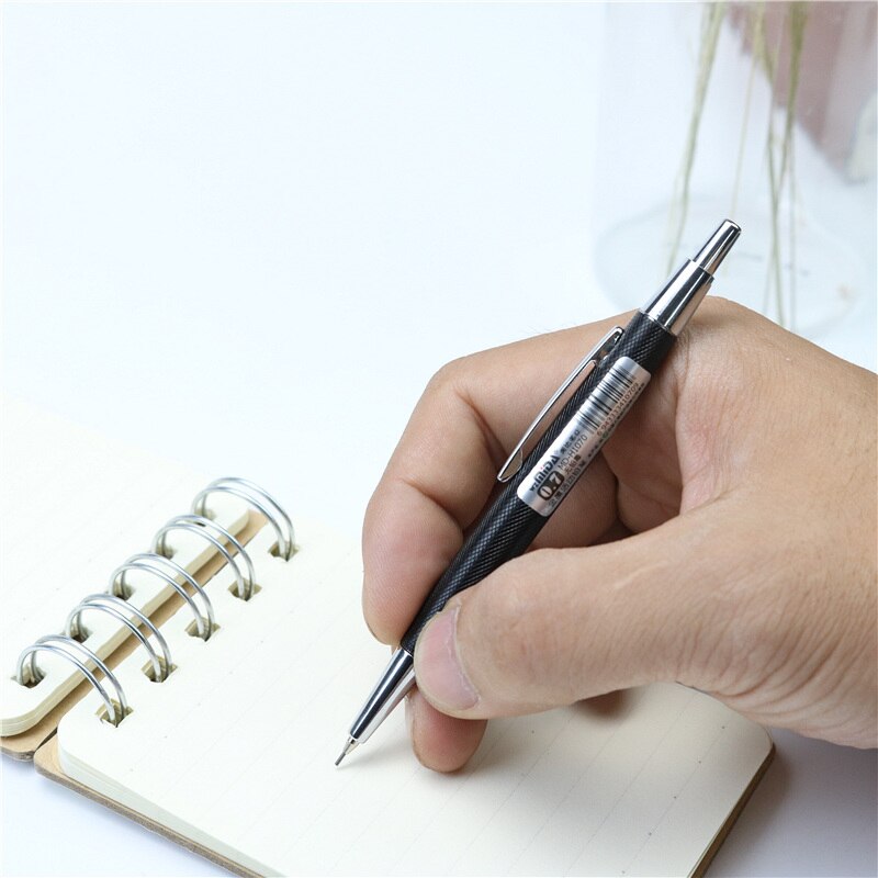 Mini Portable Metal Mechanical Pencil Cute Student Drawing 0.5/0.7mm Short Pocket Pencil Work