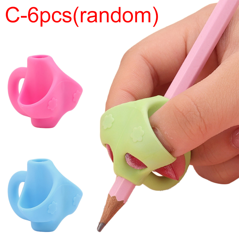 Corrector de escritura con agarre de lápiz, herramienta de corrección de postura de 3 dedos/2 dedos, entrenador, bolígrafo para niños, soportes de agarre para escritura, 12/9/1 Uds.: Violeta tran