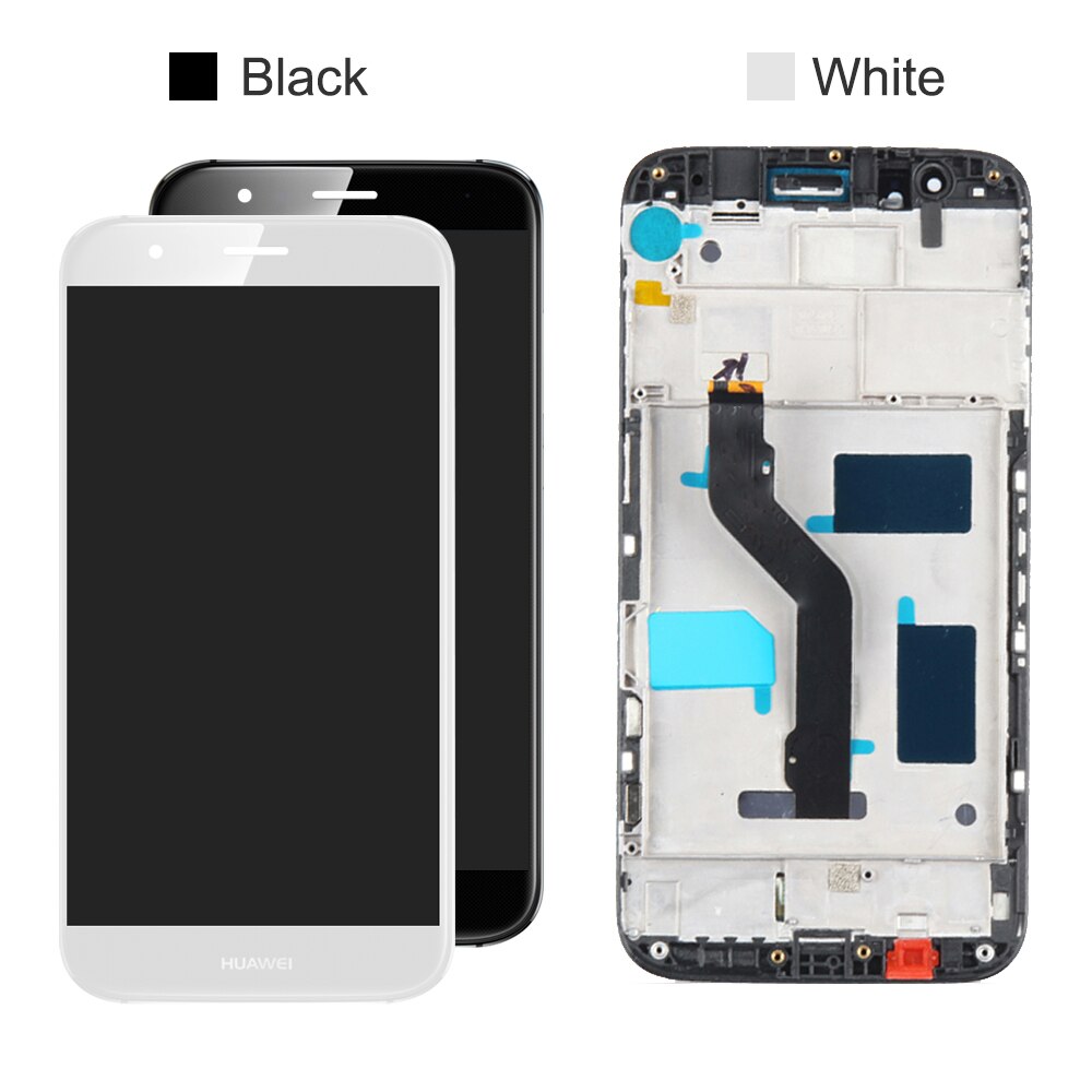 opprinnelig 5.5 '' skjerm til huawei  g8 gx8 lcd-skjerm berøringsskjerm digitaliseringsenhet med ramme til huawei  g8 rio -l01 l02 l03