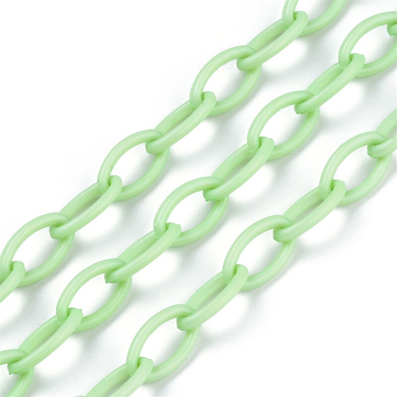 10pz Macaron catena creazione di gioielli accessori collana fatta a mano braccialetto corda catena di plastica colori isolati risultati dei gioielli: Colore rosa