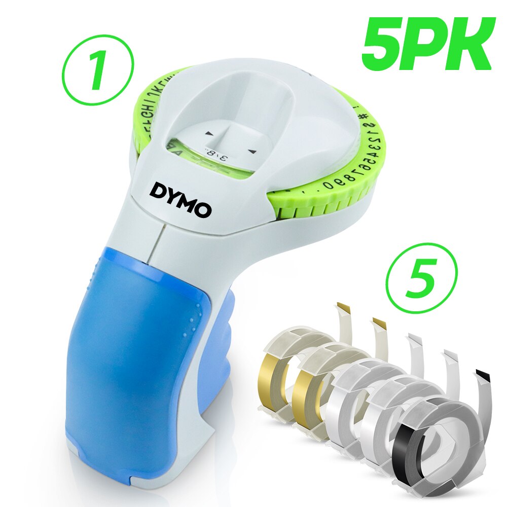 Dymo 12965 ręczna drukarka etykiet 9mm 3D tłoczenie taśma z etykietami do Dymo maszyna do etykietowania ręczna drukarka do etykiet 12965 DIY etykieta wstążka: 12