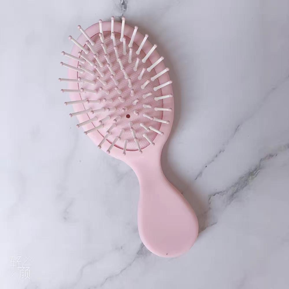 Freeship Mini Air Cushion Comb Travel Curly Hair Comb Home Air Cushion Massage Comb Home Men and Women Style Hair Rolling Comb: Olive