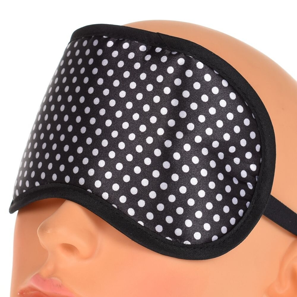 Rea flerfärgad små prickar ögonmask för att sova avkopplande resa rolig anti snarkning söt bomull unisex