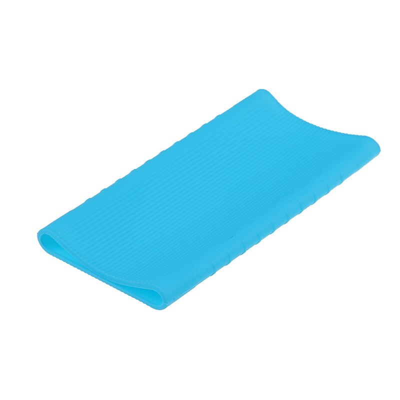 Housse de protection en Silicone 10000 MAh pour Xiaomi Power Bank 2 double Port USB coque en peau: Blue