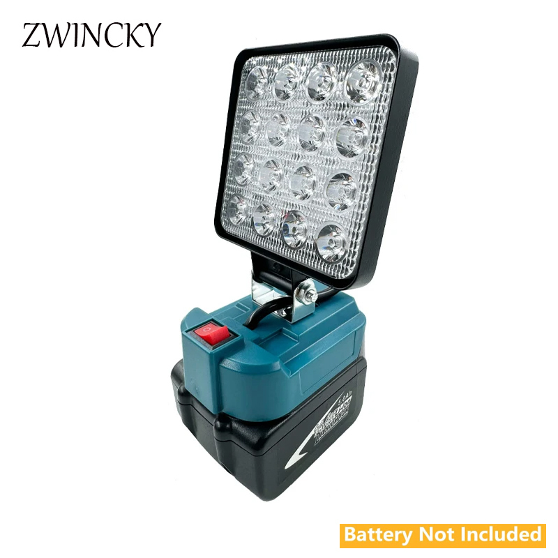 LED-Akku-Taschenlampe für Makita, 18 V Akku, LED-Arbeitslicht, kabelloses Licht, Flutlicht, Akku-LED-Lampe für Camping, Wandern