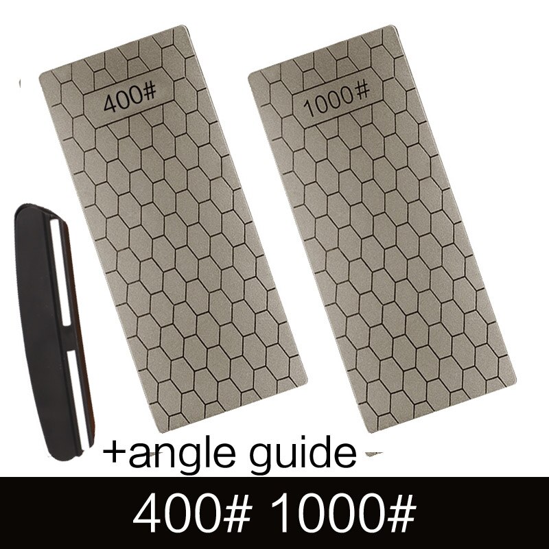 Diamond sharpening stone 400# 600# 1000# 1200# sharpener 1 piece set of ultra-thin honeycomb surface whetstone sharpening tool: violet