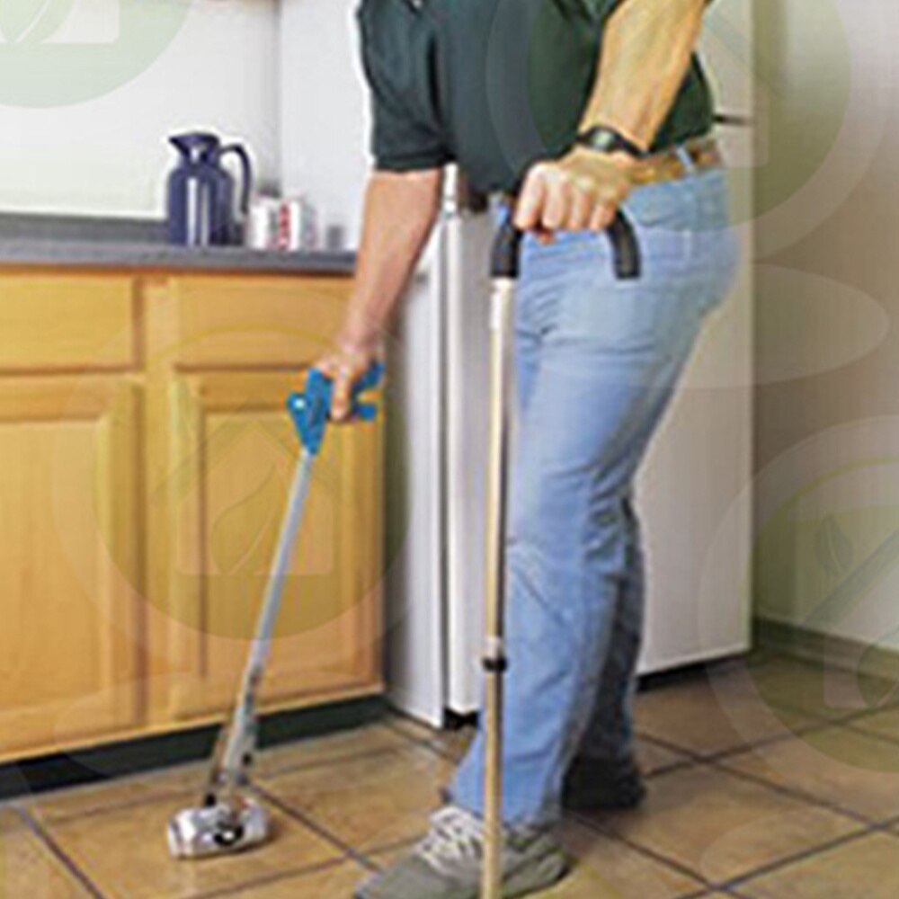 83cm Portable Outdoors Foldable Garbage Grabber Gripper Household Trash Picker Aluminum Alloy Pick Gripper Reacher Tool (Blue)