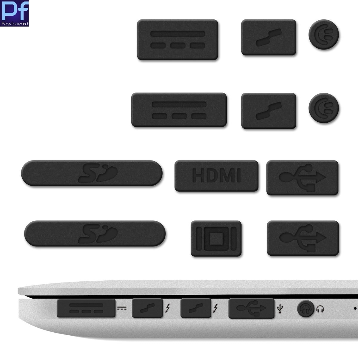 Ochrona przeciwpyłowa dla Apple MacBook Pro 13 "15" Retina/Air 11 "13" (od połowy 2011 r. Do połowy 2016 r.) osłona przeciwpyłowa