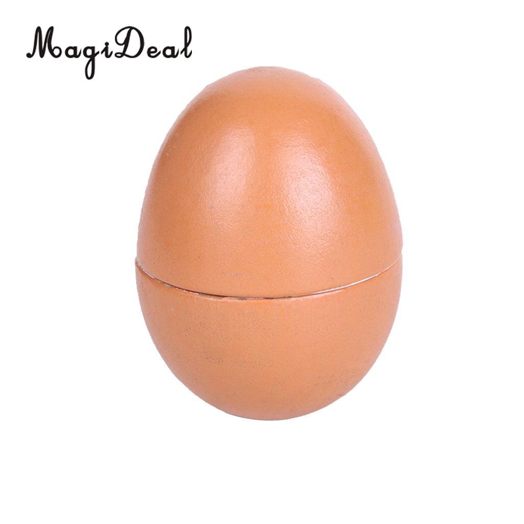 MagiDeal Simulatie 1 st Houten Magnetische Aangesloten Ei Kids Keuken Snijden Voedsel Pretend Rollenspel Game Speelgoed 6 cm