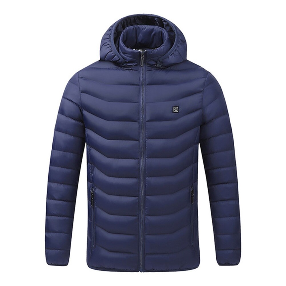 Mannen Vrouwen Outdoor Jas Verwarmde Jassen Vest Jas Usb Elektrische Lange Mouwen Verwarming Hooded Jassen Warm Winter Thermische Kleding