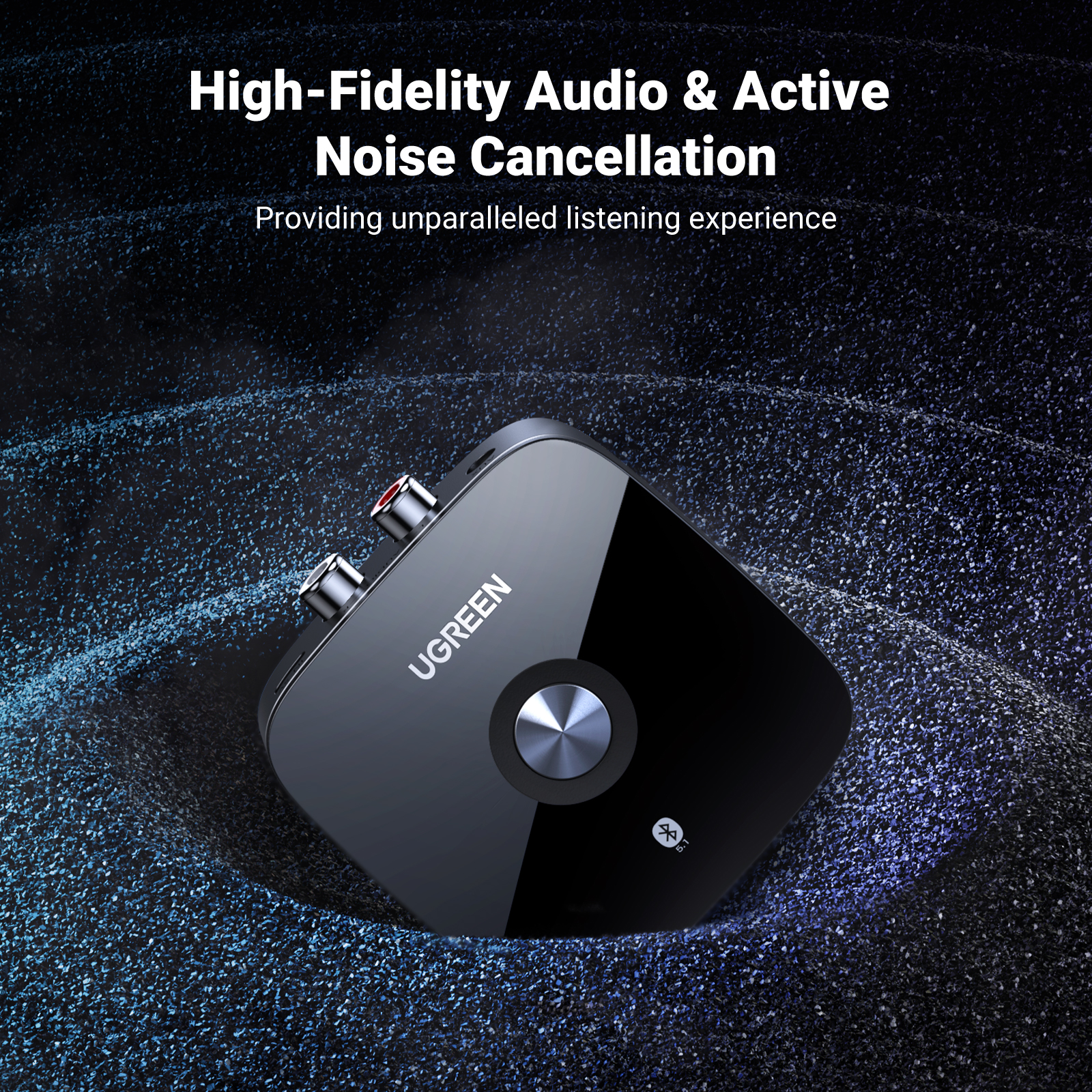 【RU】 UGREEN Bluetooth 5.1 Música inalámbrica Auido 3,5 mm RCA aptX HD Música de baja latencia Bluetooth 5.0 Sonido 3,5 mm 2RCA