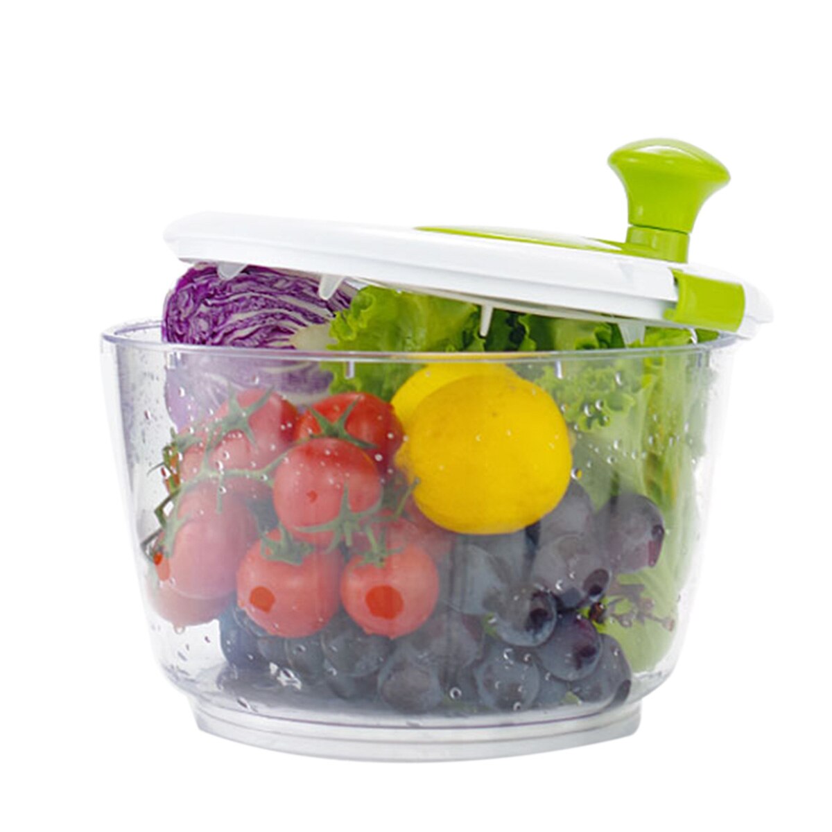 Household Salad tools bowl Jumbo Salad Spinner Manual Vegetable Washer Spinner Dryer Household Fruit Dehydrator Dryer