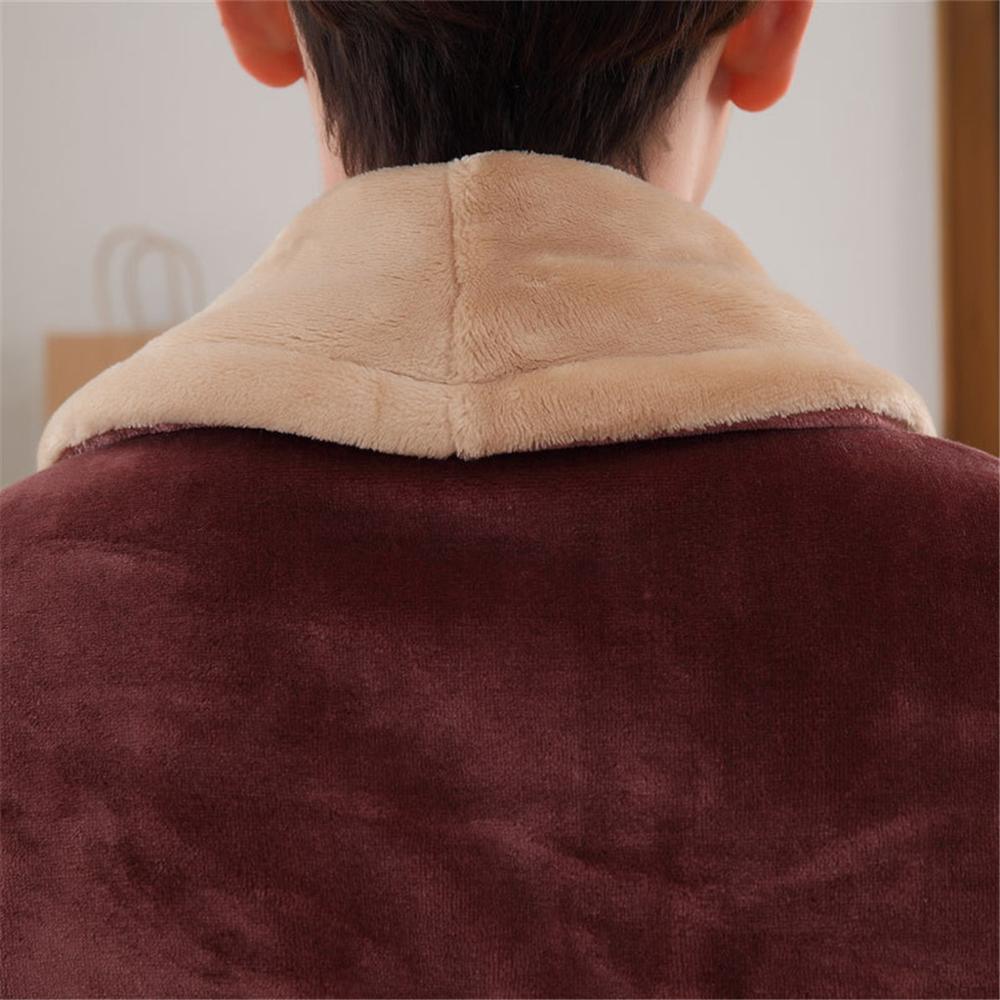 Inverno dos homens Alongou Xale de Pelúcia Roupas Casaco de Manga Comprida Robe de banho Roupão de Banho Casa robe peignoir homme peignoir homme