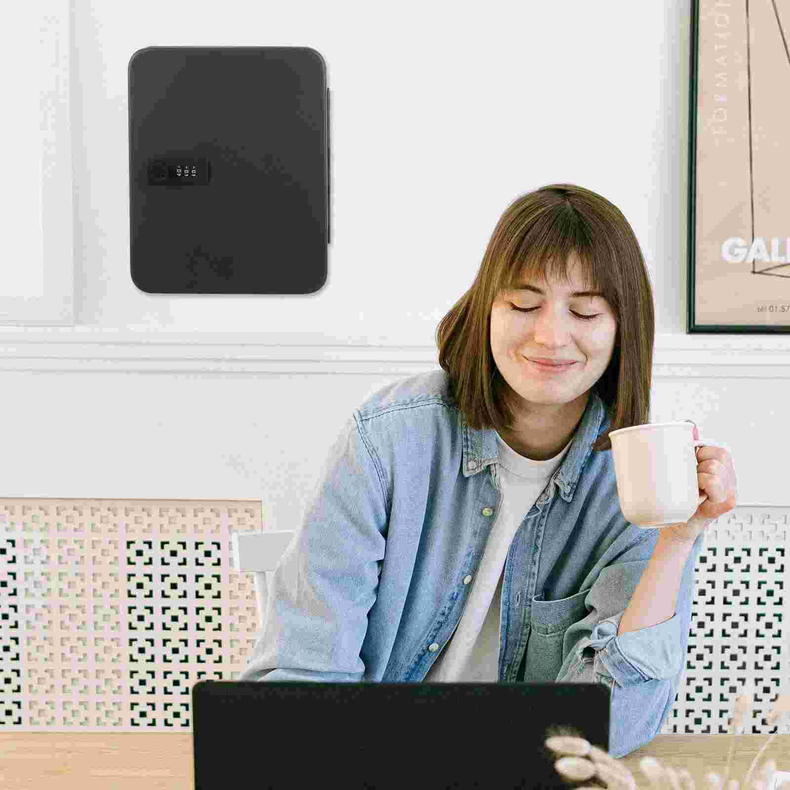 1 Set Key Management Box Key Cabinet Wall-mounted Key 48 Slots Code Box