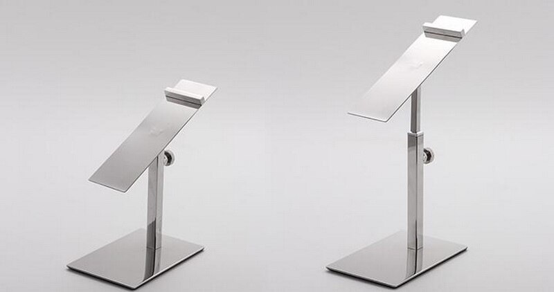 Thuis schoen display stand vrouwen schoenenrek rvs lifting schoenenrek display