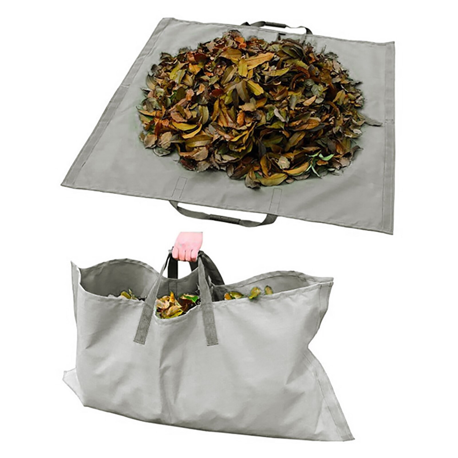 Garden Leaf Bag Storage Bag With Handle Yard Garbage Tarpaulin Leaf Sorting Bag Collection Bag Garden Garbage Collection Bag: A3