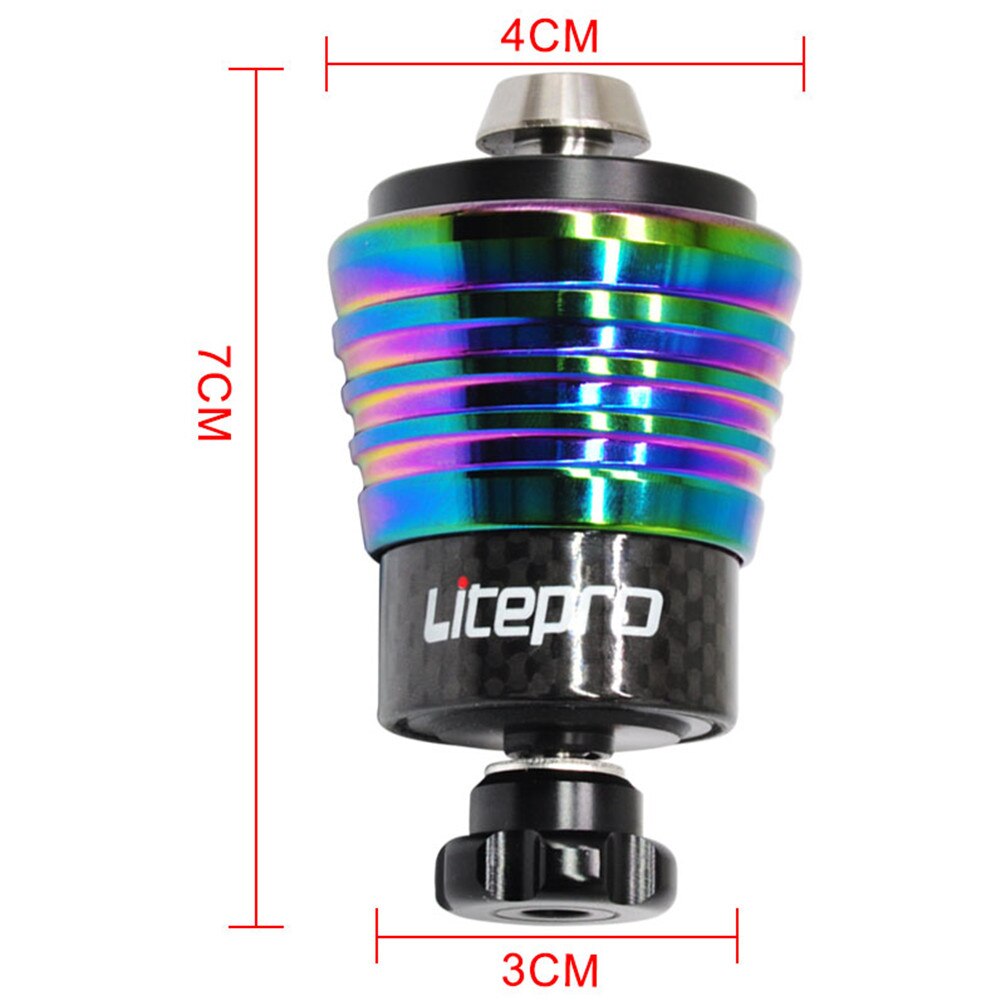 Litepro Folding Bike Carbon Fiber Rear Shock Suspension Spring Titanium Axle Shock Absorber For Brompton Bicycle