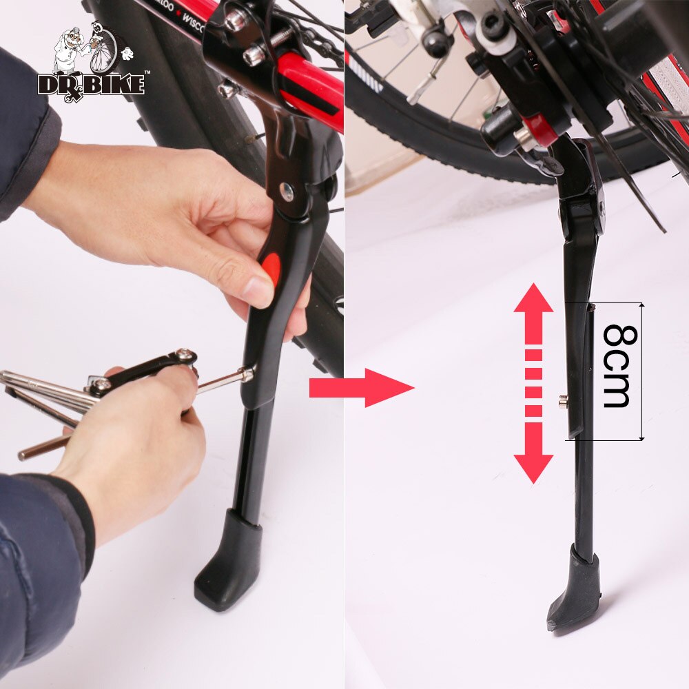 Drbike Adjustable Bike Kickstand kick stand bike Cycling Side Stand Bicycle Parking Rack Mountain Bike Support Side Kick Stand