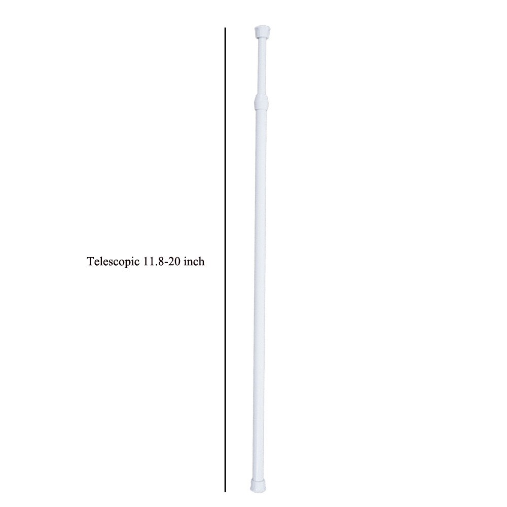Frühling Geladen Erweiterbar Teleskop Netto Schleier Spannung Vorhang Schienen Pol Stange Stangen Aluminium legierung Größe Optional 55 cm-90 cm: Größe A 11.8-20Zoll