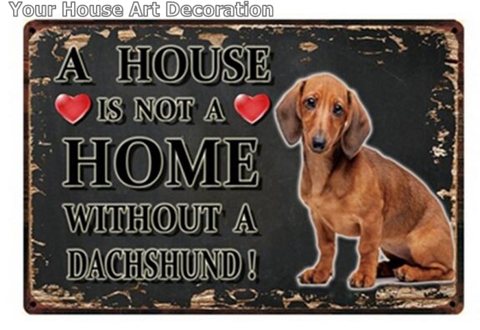 Noir blanc animaux chien métal signe étain affiche une maison Doberman doré Labrador décor à la maison barre mur Art peinture 7.8x11.8 pouces