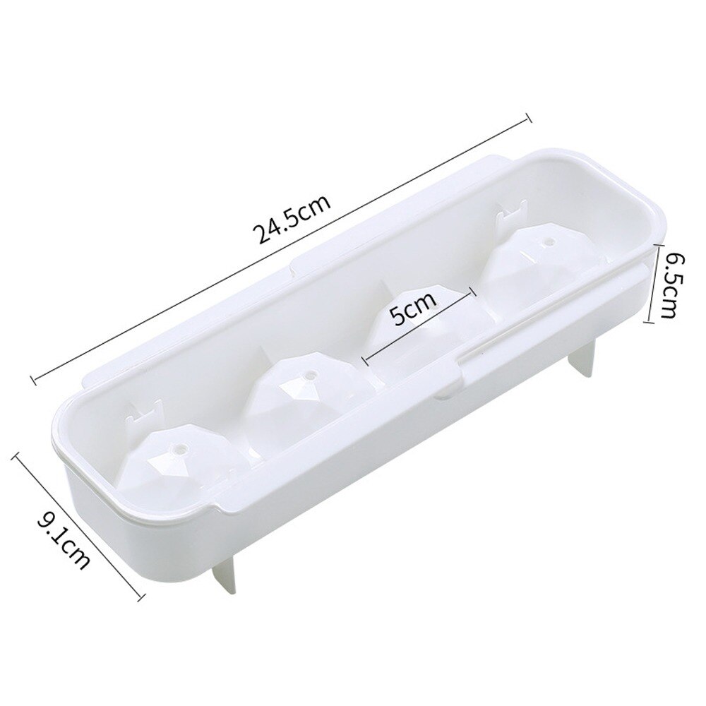 Gran rombo bola de hielo molde PP seguro hielo congelado cubo bola de hielo whisky molde Multi-propósito de hielo bandeja Flexible bandejas de hielo-hielo: B