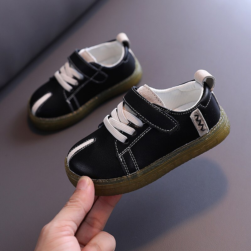 Children's shoes spring Korean boy casual shoes 1-3 years old: Black / 25