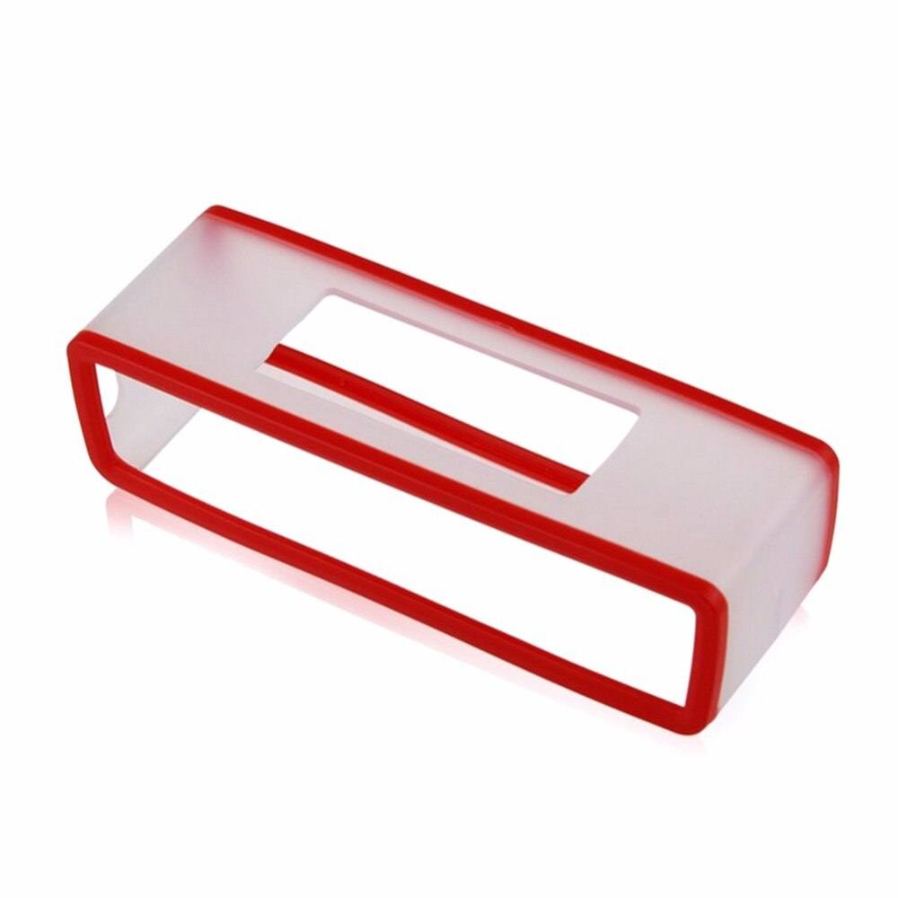 Draagbare Siliconen Case Voor Bose Soundlink Mini 1 2 Bluetooth Speaker Protector Cover Skin Box Speakers Bag R30: Rood