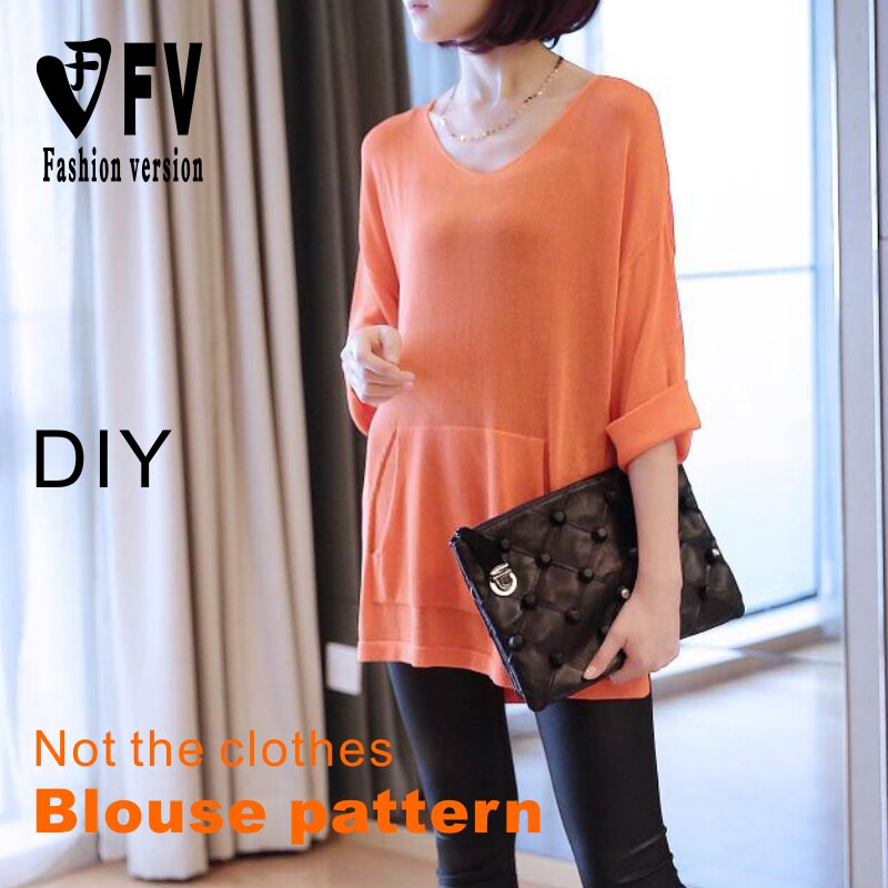 Mid-length Falling Shoulder Loose Small Shirt Cutting Drawings Women's Casual Jacket 1:1 Clothing Pattern BXS-39