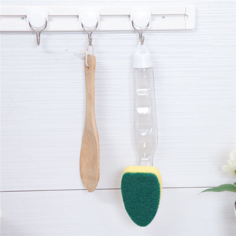 Herramienta de lavado de platos, cepillo de limpieza de jabón con mango recargable, esponja de limpieza de cocina, accesorios de herramientas de limpieza de ventanas