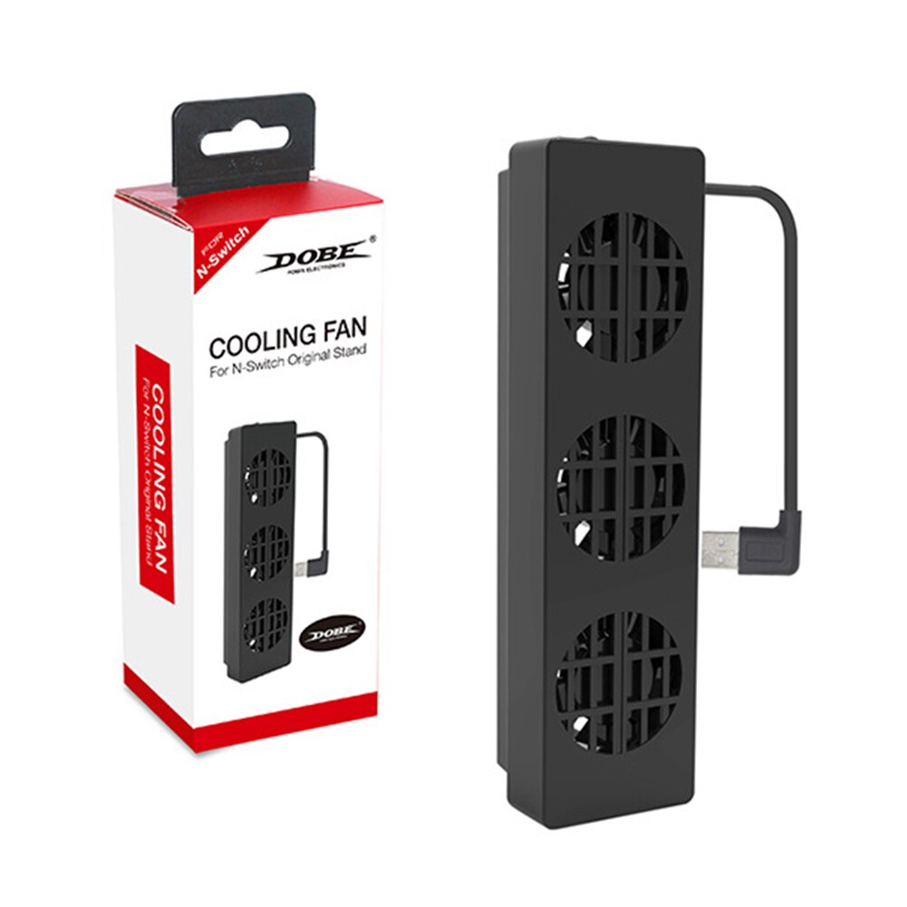 USB Cooling Fan Heatsink for Nintend Switch Console 3 Fans External Cooler Docking Station with Adjustable Speed Controll