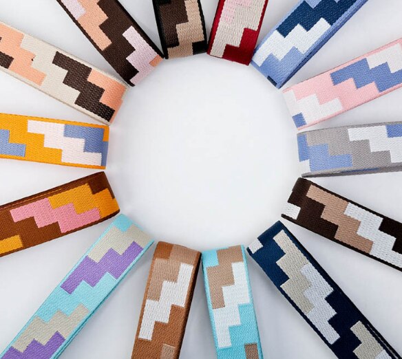 HJKL Handle Bag Strap For Women Removable DIY Shoulder Rainbow Handbag Accessories Cross Body Messenger Nylon Bag Straps