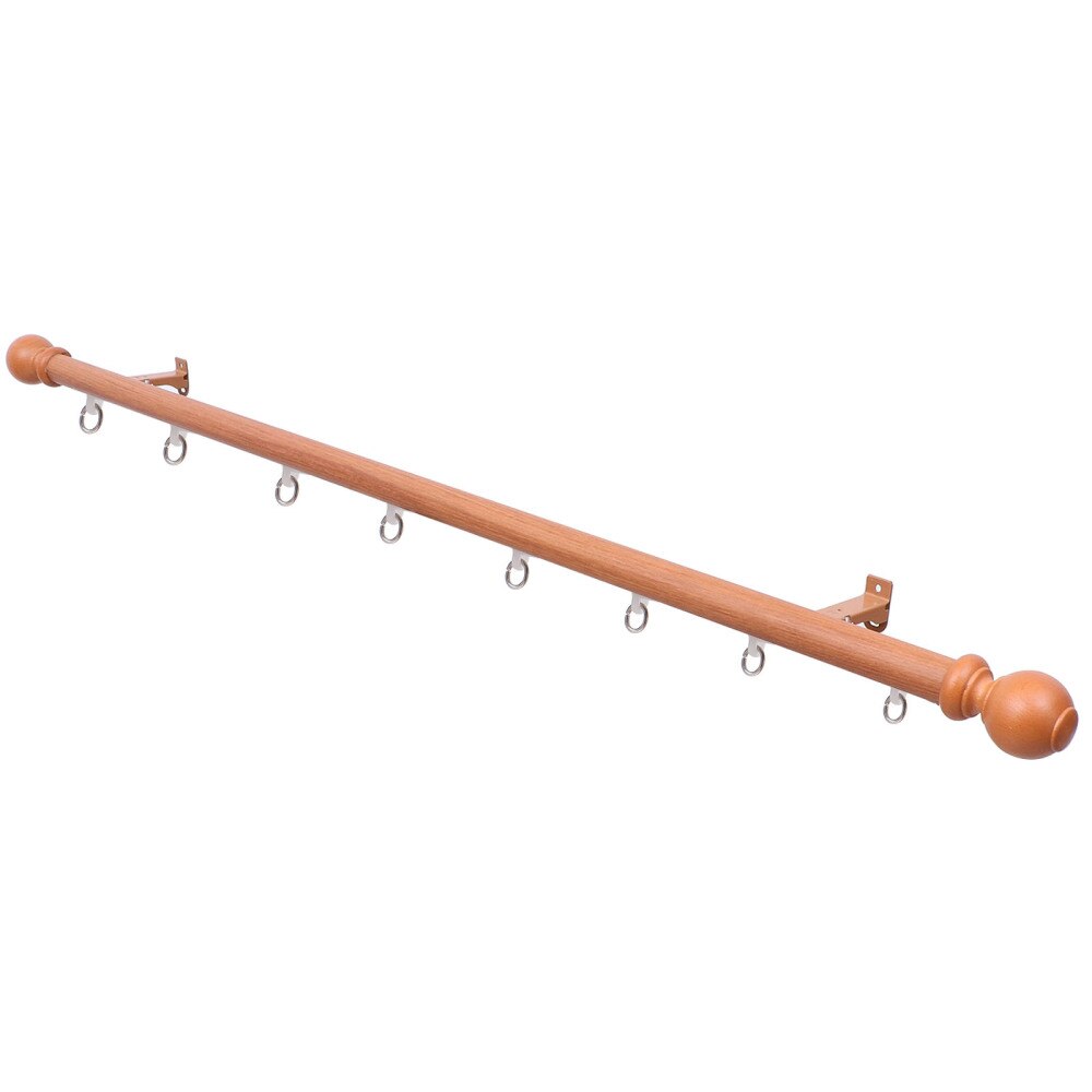 1 Pc Single Curtain Rod Mute Curtain Pole Curtain Pole Curtain Rod Home Curtain Rod for Bedroom Indoor Home Balcony: Black
