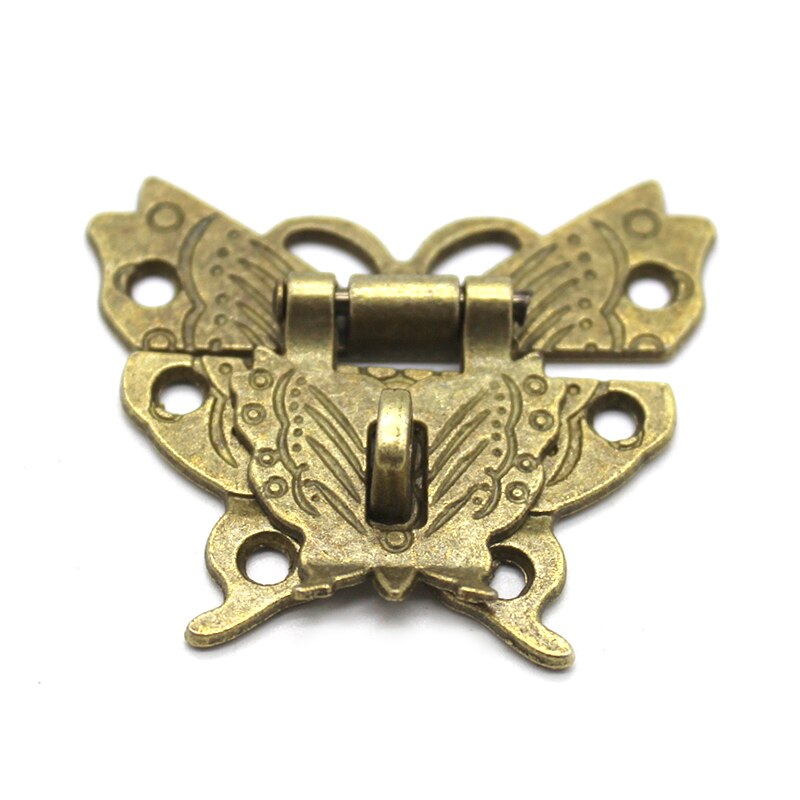 Retro Vlinder Lock, Vintage Doos Deurslot Accessoires, Diy Model Maken, Antieke Hangslot, gesp Kan Worden Vergrendeld