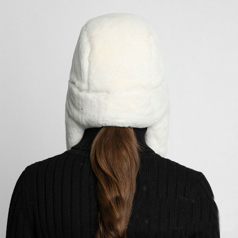 Chapeau en fausse fourrure pour hommes | Chapeau en molleton et pelucheux, capuchon de Ski à rabat d'oreille, épais Trapper Trooper, garde au , garde au , plein air