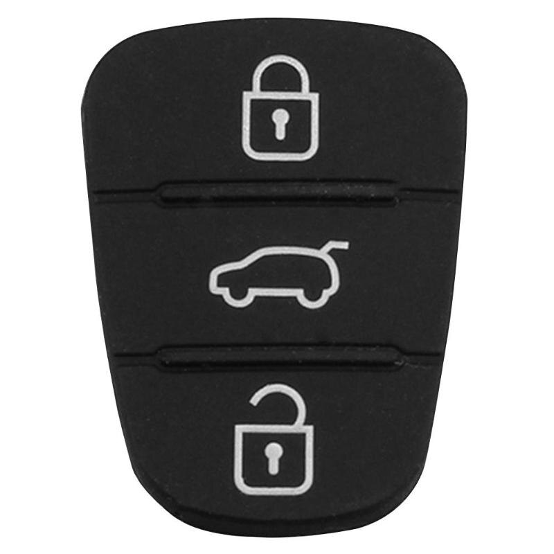 3 knappar för hyundai kia flip fjärrnyckel skalbyte bil fjärrnyckel skalskydd kiselgummi reparationsplatta auto: 1