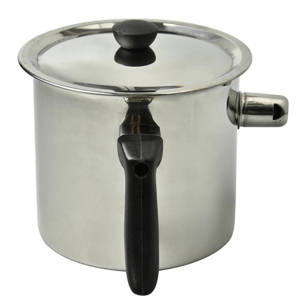 Pokich Bee Wax Melting Pot Stainless Steel Pouring Pot Honey Tool Silver Durable Beekeeping Melting Equipment Set Melting Tank