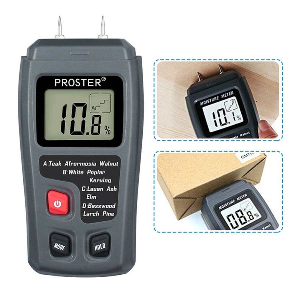 Two Pins Digital Wood Moisture Meter Wood Grandado