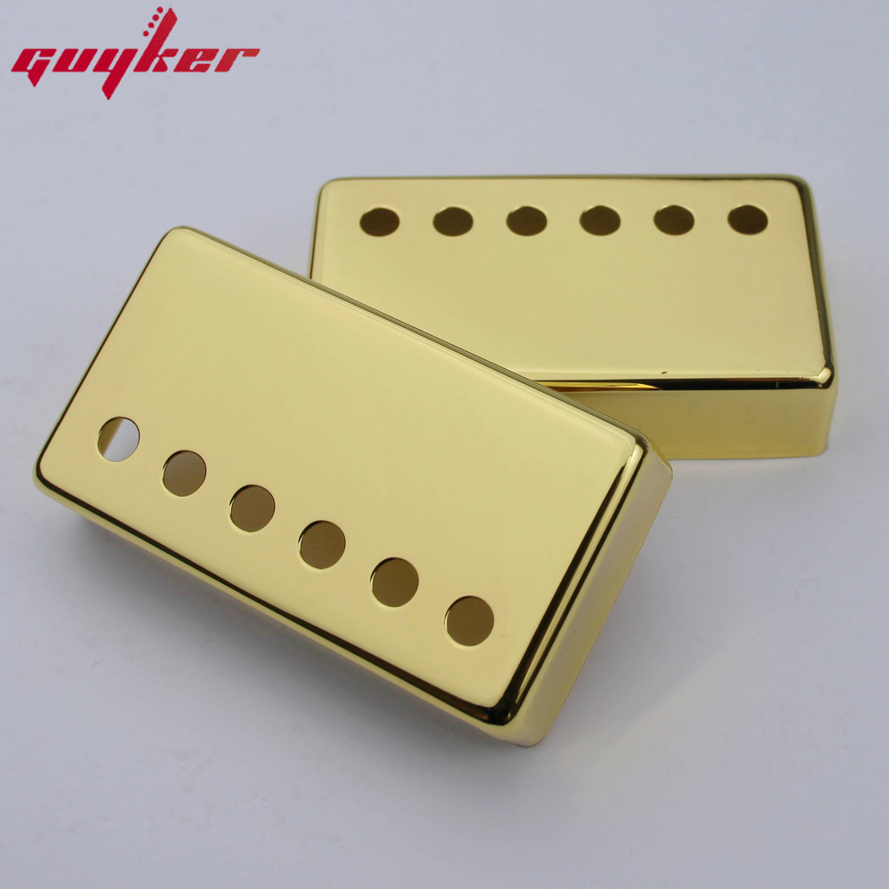 1 Juego de cubiertas para pastilla de guitarra Humbucker, Material Cuproníquel para piezas de guitarra LP 50 52MM: YELLOW