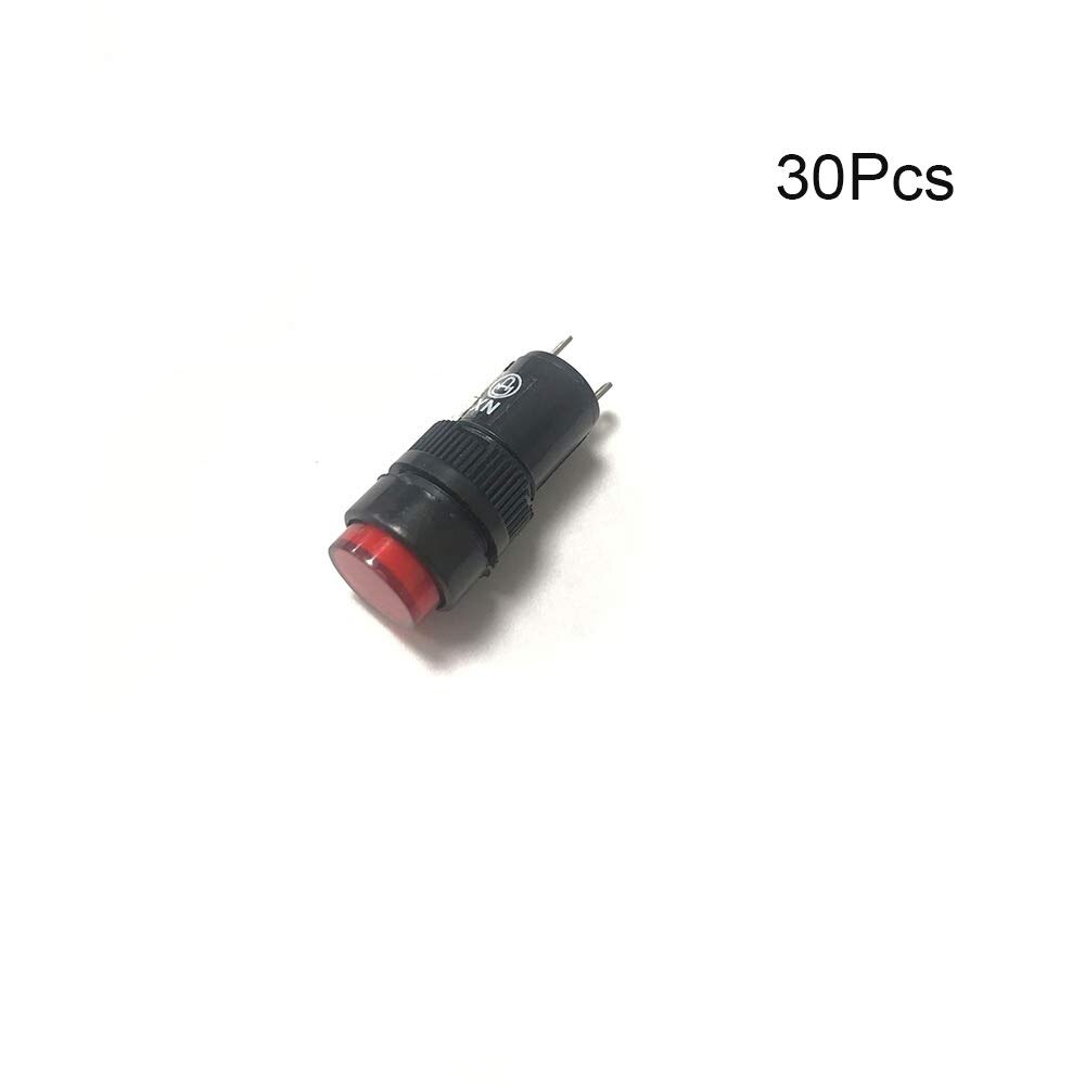 30 Pcs NXD-211 35 Mm Led Plastic Indicator Gat Diameter 10 Mm Waterdichte Signaal Power 220V Rood + Groen lichten Ronde Knop Licht