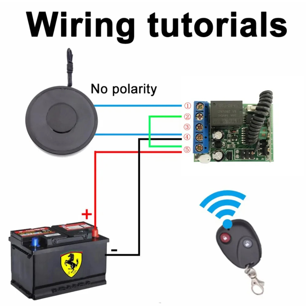 70x9mm DC 12V 24V Anti-fine Electro Magnet Electromagnet With Wireless Remote Control Magnets Electronic Magnet Suck Violation