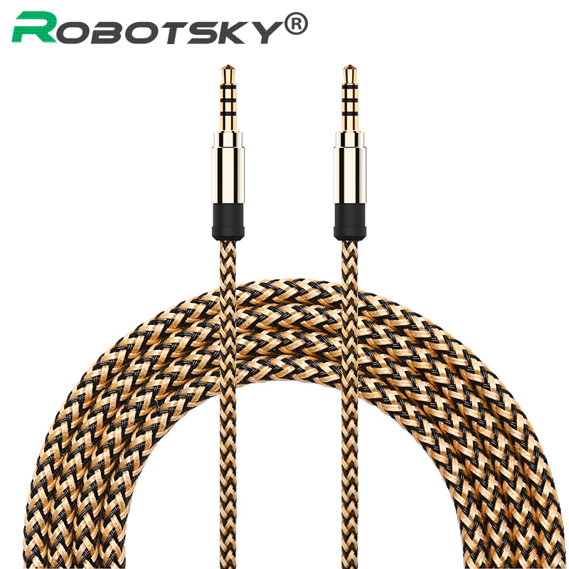 3.5mm Jack Aux Cable Male to Male Audio Cable 3.5 Jack Phone Extension Cable for Jack 3.5 for Phone MP3 Headphone Speaker